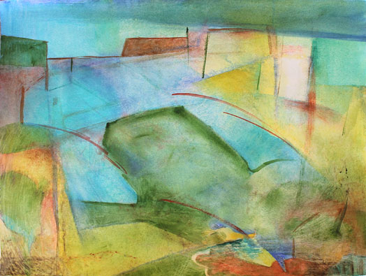 Carol Readman abstract watercolour art